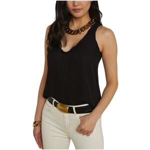 L'Agence 'Trixi' Black Silk Tank Size S / P